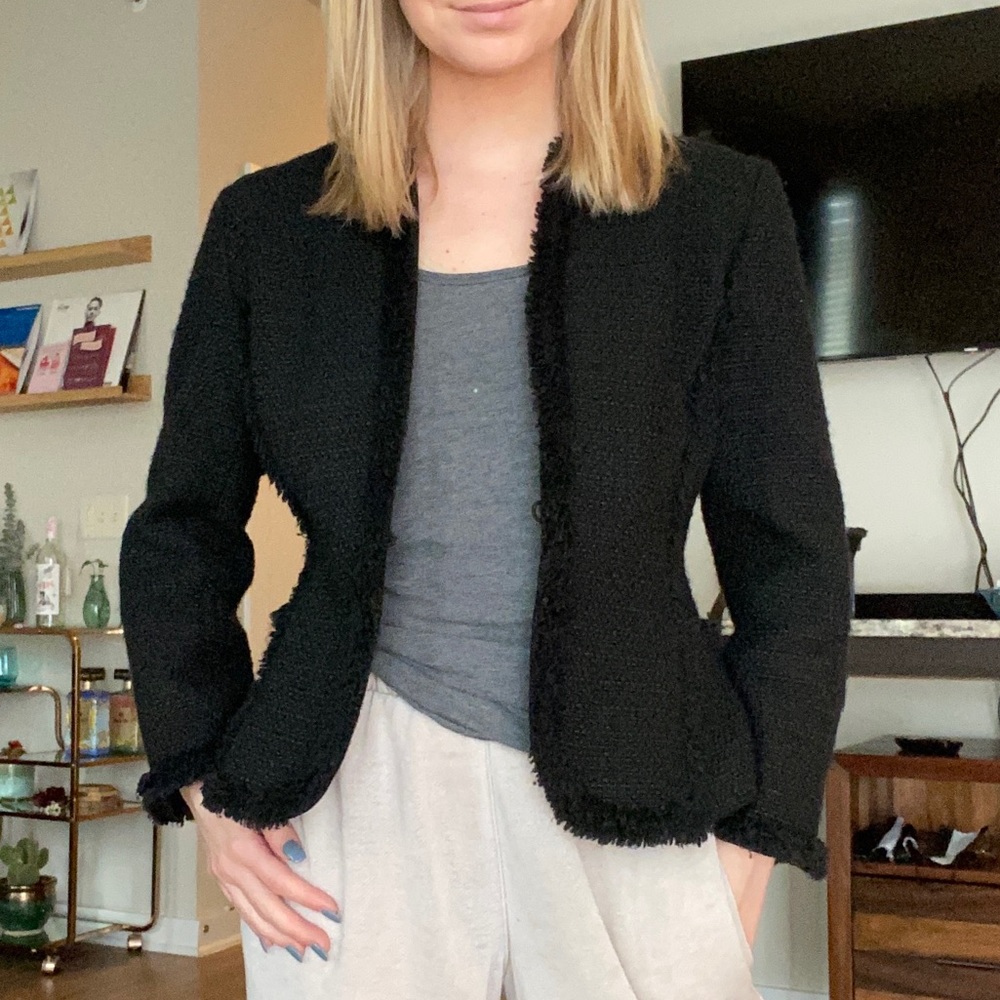 Anne Taylor Petite Tweed Blazer - Size 6P